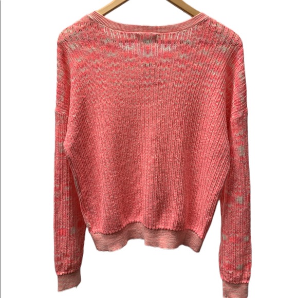 New! Nordstrom Abound drop shoulder knit Pullover Sweater Pink dye, size XL - Picture 2 of 5